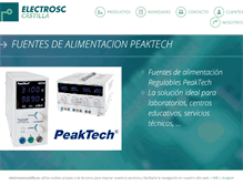 Tablet Screenshot of electrosoncastilla.es